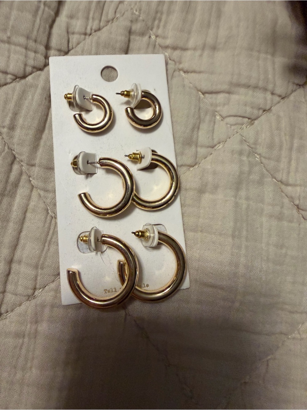 Gold Hoop Earring Trio Set — Small, Medium & Large
